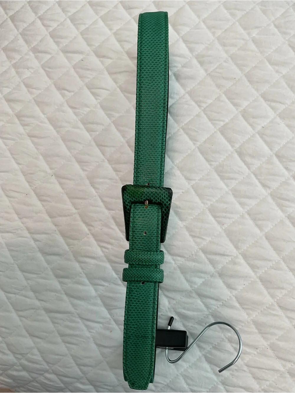 Vintage Carlisle Green textured Leather Belt  size XL